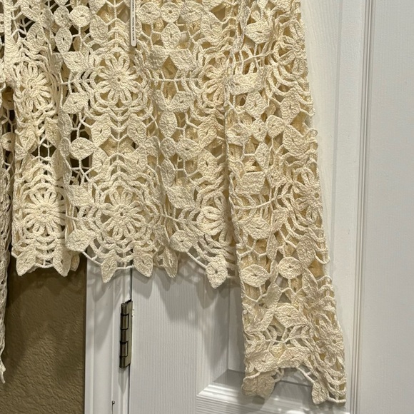 Anthropology Crochet Women top blouse size SP - Picture 5 of 6